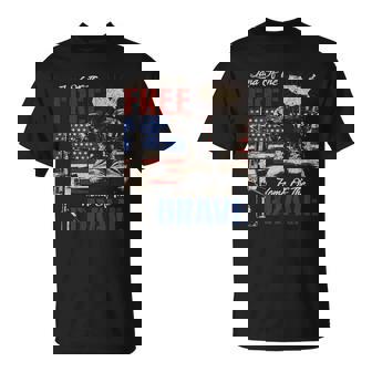Land Of The Free Home Of The Brave T-Shirt - Thegiftio