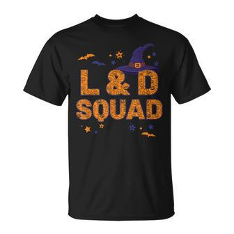 L&D Squad Witch Hat Labor And Delivery Nurse Crew Halloween Unisex T-Shirt - Seseable
