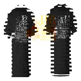 Leo Queen Zodiac Melanin Black Women Africa Afro Birthday Unisex T-Shirt - Seseable