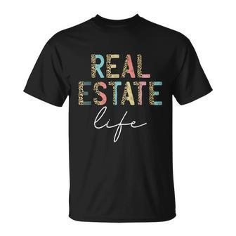 Leopard Real Estate Life Agent Realtor Investor Home Broker Tshirt Unisex T-Shirt - Monsterry