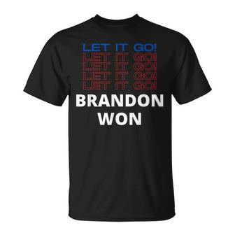 Let It Go Let It Go Brandon Won Pro Biden Political T-shirt - Thegiftio UK