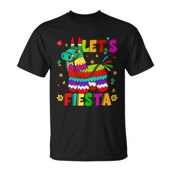 Lets Fiesta Cinco De Mayo Mexican Party Mexico Donkey Pinata Unisex T-Shirt - Monsterry DE