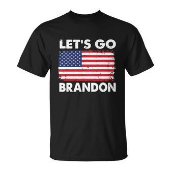 Lets Go Brandon Lets Go Brandon Flag Unisex T-Shirt - Monsterry DE