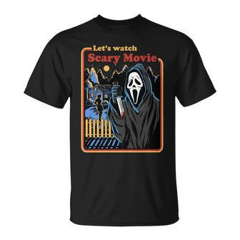 Lets Watch A Scary Movie Funny Halloween Tshirt Unisex T-Shirt - Monsterry UK