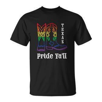 Lgbt Texas Human Gay Pride Month Transgender Rainbow Lesbian Unisex T-Shirt - Monsterry UK