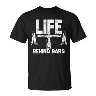 Life Behind Bars Bicycle Unisex T-Shirt - Monsterry UK