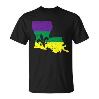 Louisiana Mardi Gras V2 T-shirt - Thegiftio UK