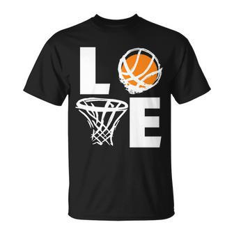 Love Basketball Hoop Tshirt Unisex T-Shirt - Monsterry UK