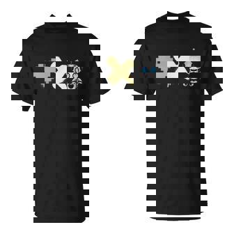 Love Death Robots Yellow Pixel Heart X And Cute Robot Unisex T-Shirt - Monsterry
