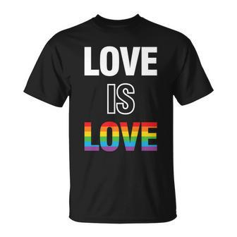 Love Is Love Pride Month Lgbt Unisex T-Shirt - Monsterry UK