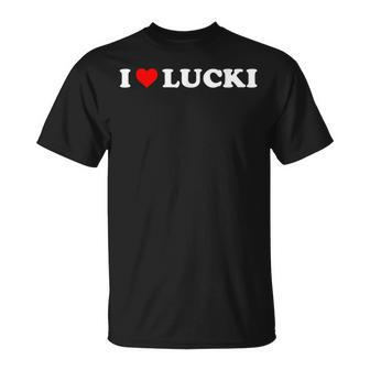 I Love Lucki Heart Lucki T-shirt - Thegiftio UK
