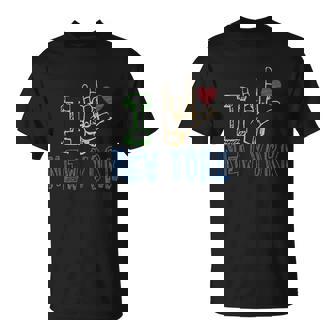 I Do Love New York Ny Asl For New York Lovers T-shirt - Thegiftio UK
