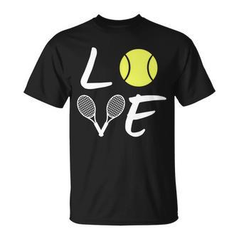 Love Tennis V2 Unisex T-Shirt - Monsterry AU