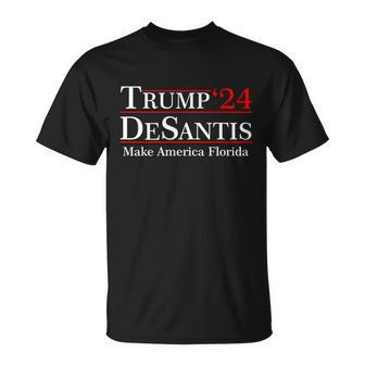 Make America Florida Trump Desantis 2024 Tshirt Unisex T-Shirt - Monsterry AU