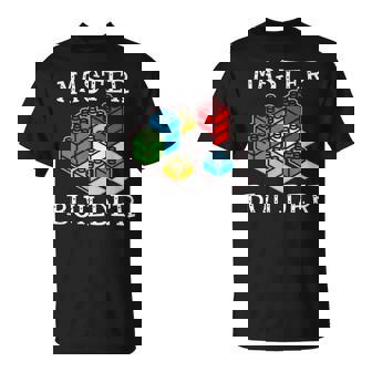 Master Builder Building Blocks Brick Builders Toys V2 T-shirt - Thegiftio