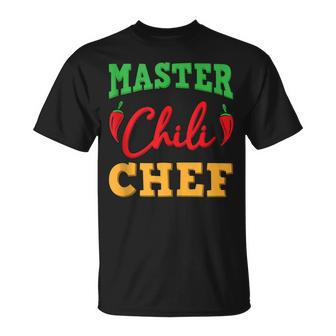 Master Chili Chef Fun Hot Spicy Peppers Sauce Great Cook T-shirt - Thegiftio UK