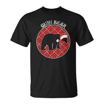 Matching Family Mini Polar Bear Buffalo Plaid Xmas Men Women T-shirt Graphic Print Casual Unisex Tee - Thegiftio