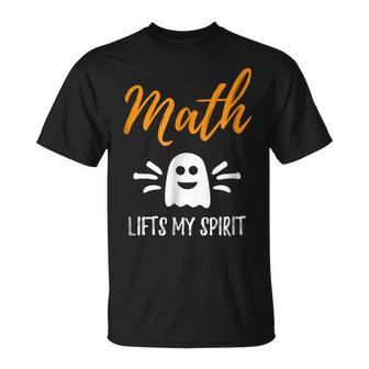 Math Lifts My Spirit School Teacher Halloween Gift Men Women T-shirt Graphic Print Casual Unisex Tee - Thegiftio UK