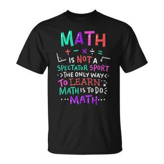 Math Teacher Mathematical Symbol T-shirt - Thegiftio UK