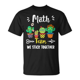 Math Team School Cactus Crew Math Teacher Squad T-shirt - Thegiftio UK