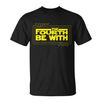 May The Fourth Be With You Box Logo Tshirt Unisex T-Shirt - Monsterry DE