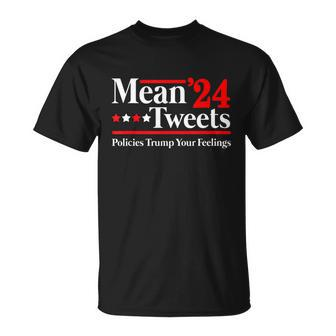 Mean Tweets 2024 Pro Donald Trump 24 Funny Anti Biden Tshirt Unisex T-Shirt - Monsterry CA