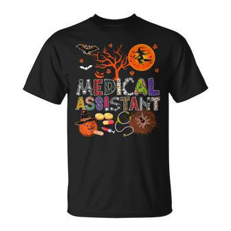 Medical Assistant Halloween Zombie Costume Scary Pumpkin T-shirt - Thegiftio UK