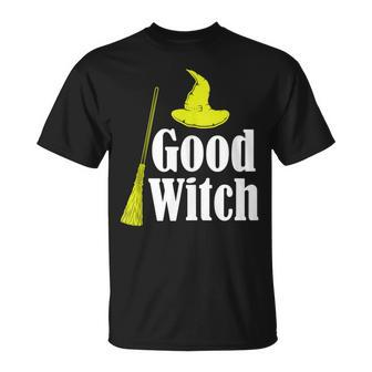 Mens Good Witch Witchcraft Halloween Blackcraft Devil Spiritual Unisex T-Shirt - Seseable