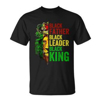 Mens Juneteenth Fathers Day Black Father King African American Unisex T-Shirt - Monsterry DE