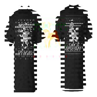 Merry Chritsmas Akita Dog Ugly Xmas Gifts Men Women T-shirt Graphic Print Casual Unisex Tee - Thegiftio