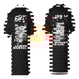 Merry Kissmyass Chihuahua In Box Xmas Lover Gifts Men Women T-shirt Graphic Print Casual Unisex Tee - Thegiftio UK