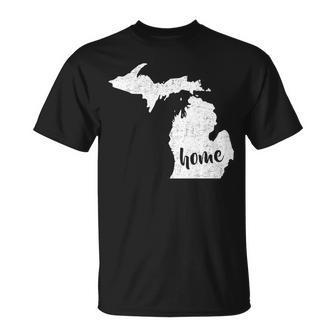 Michigan Home State Tshirt Unisex T-Shirt - Monsterry