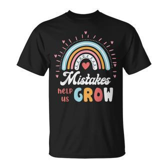 Mistakes Help Us Grow Cute Mistakes Help Us Grow Idea T-shirt - Thegiftio UK