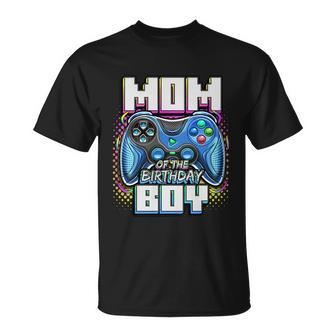 Mom Of The Birthday Boy Matching Video Game Birthday Party T-Shirt - Thegiftio UK