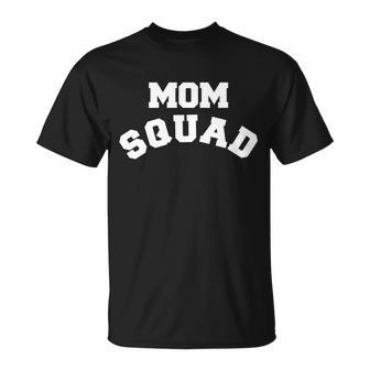Mom Squad Bold Text Logo Unisex T-Shirt - Monsterry