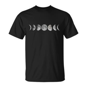 Moon Phases V2 Unisex T-Shirt - Monsterry