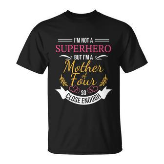 Mother Of Four Cool For Mom With 4 Children T-shirt - Thegiftio UK