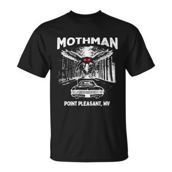 Mothman Point Pleasant Wv Tshirt Unisex T-Shirt - Monsterry