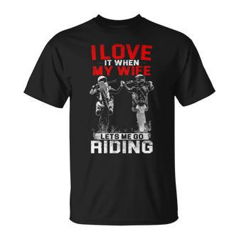 Motocross - I Love My Wife Unisex T-Shirt - Seseable