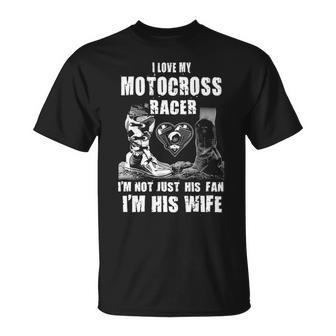 Motocross Wife Unisex T-Shirt - Seseable