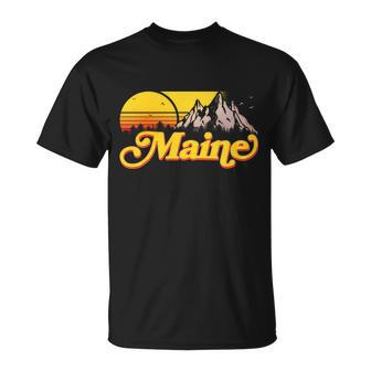 Mountains In Maine Unisex T-Shirt - Monsterry AU