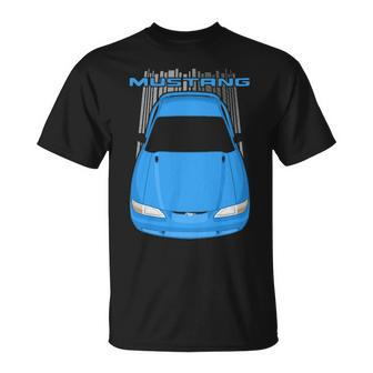 Mustang Gt 1994 To 1998 Sn95 Bright Atlantic Blue T-shirt - Thegiftio UK