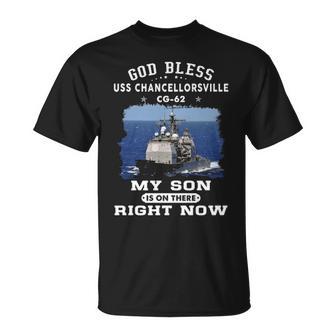 My Son Is On Uss Chancellorsville Cg Unisex T-Shirt - Monsterry CA