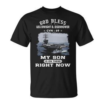 My Son Is On Uss Dwight D Eisenhower Cvn Unisex T-Shirt - Monsterry UK