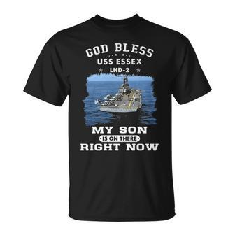 My Son Is On Uss Essex Lhd Unisex T-Shirt - Monsterry