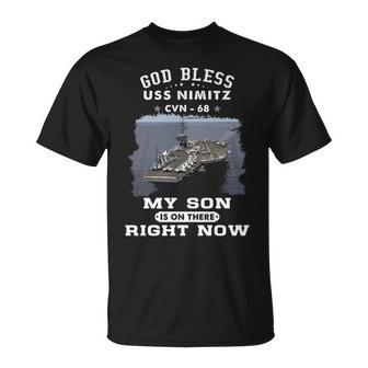 My Son Is On Uss Nimitz Cvn Unisex T-Shirt - Monsterry
