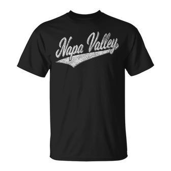 Napa Valley California Flag Sports Baseball Script Jersey T-shirt - Thegiftio UK