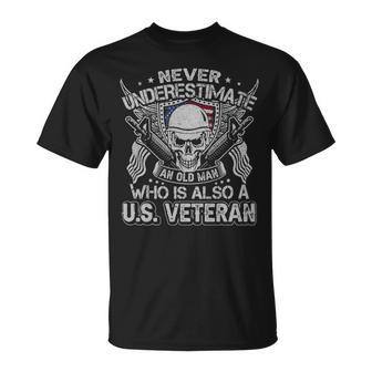 Never Understimate An Old Man Who Is Also A Us VeteranPng Unisex T-Shirt - Monsterry CA