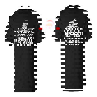 Be Nice To The Nurse Santa Is Watching T-shirt - Thegiftio