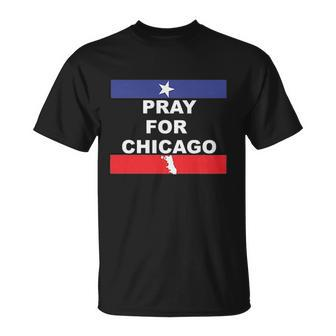 Nice Pray For Chicago Chicao Shooting Unisex T-Shirt - Seseable